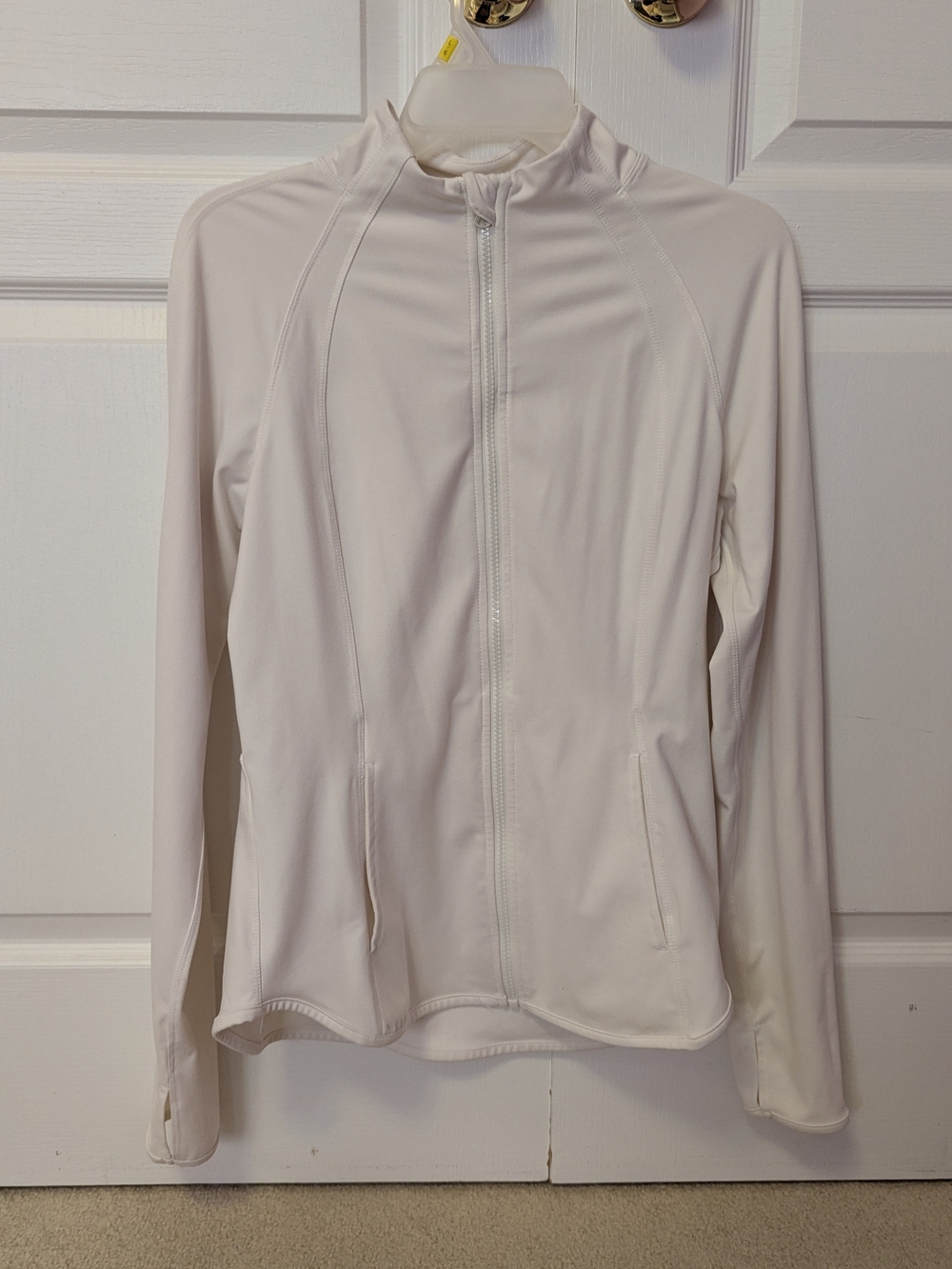 Yogalicious Cream Full-Zip Utility Jacket